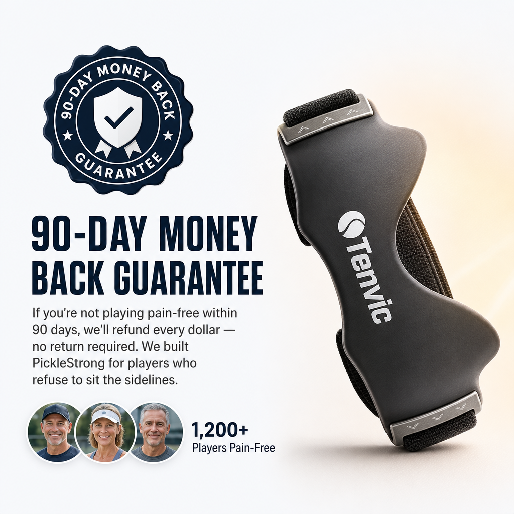 PickleRecover Pro Knee Sleeve — low-profile fit view